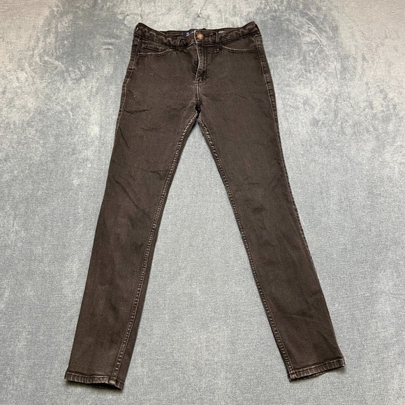 Hollister Denim - Hollister High Rise Super Skinny Jeans Womens 7S 28x28 Black Classic Stretch